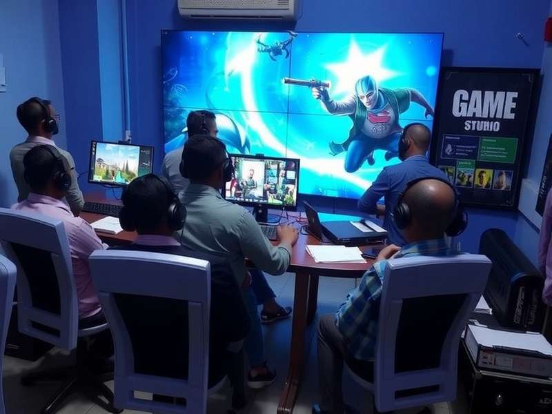 Jabalpur Game Studio team collaboration meeting